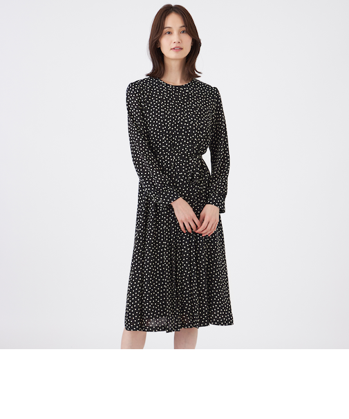 【ウォッシャブル】ノルディスドットワンピース