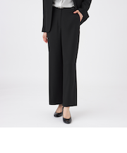 【美シリーズ・セットアップ対応・ウォッシャブル】バックサテンジョーゼットパンツ