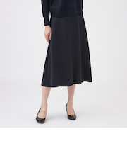 【美シリーズ・セットアップ対応・ウォッシャブル】バックサテンジョーゼットスカート