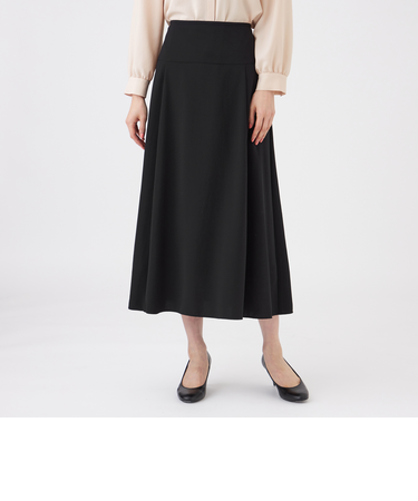 【ウォッシャブル・UV・防しわ】ストレッチジョーゼットスカート