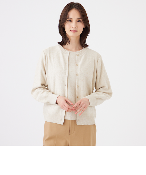 【ウォッシャブル】SPANGLE KNITカーディガン