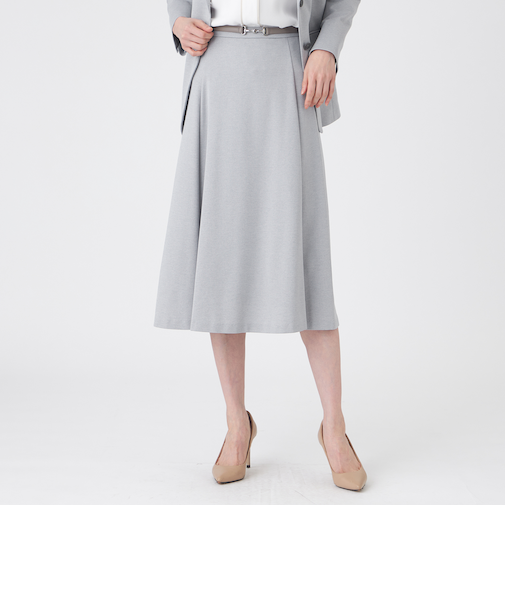 【美シリーズ・ウォッシャブル】トリアセスビンダイアゴナルフレアスカート