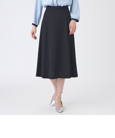 【美シリーズ・ウォッシャブル】トリアセスビンダイアゴナルフレアスカート