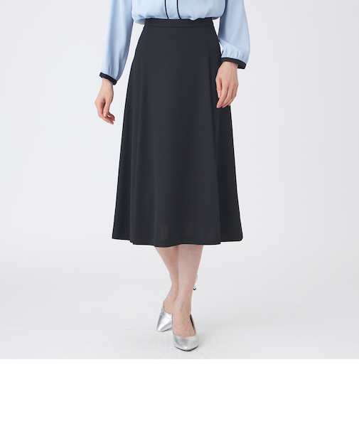 【美シリーズ・ウォッシャブル】トリアセスビンダイアゴナルフレアスカート