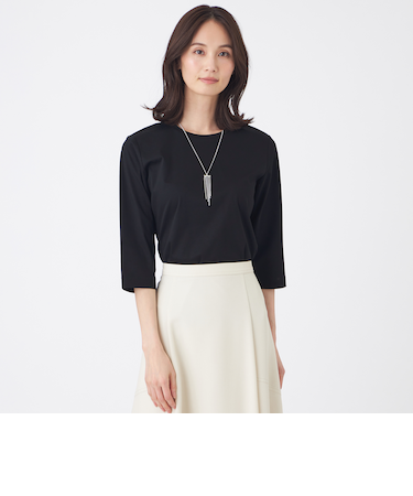 【ウォッシャブル】アルビニプレミアムスムースカットソー