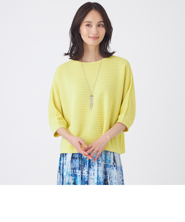 【ウォッシャブル】シアーニットプルオーバー