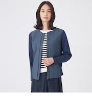 【ウォッシャブル】ソフトジーニージャケット