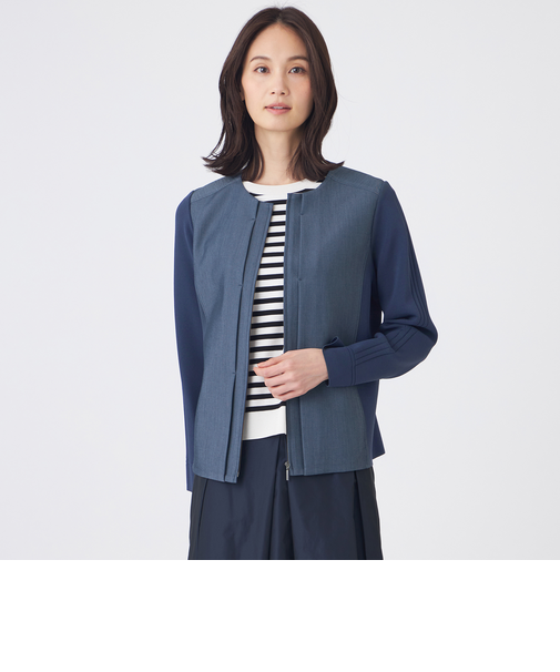 【ウォッシャブル】ソフトジーニージャケット