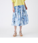 【ウォッシャブル】スプラッシュプリントスカート