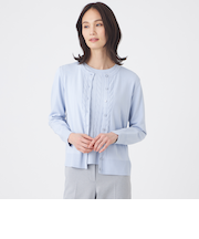 【ウォッシャブル】アンサンブルニットカーディガン