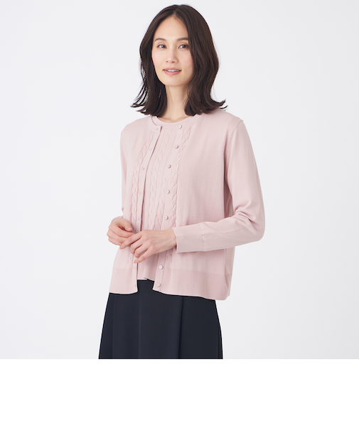 【ウォッシャブル】アンサンブルニットカーディガン