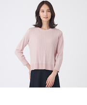 【ウォッシャブル】アンサンブルニットプルオーバー