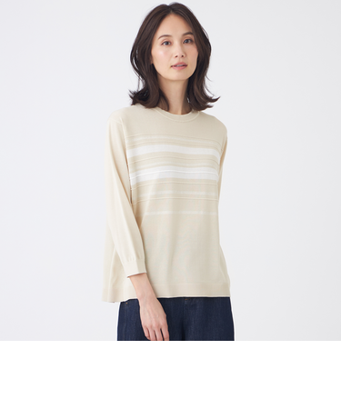 【ウォッシャブル】シアーニットプルオーバー