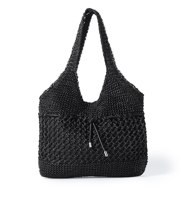 機械編みバッグ