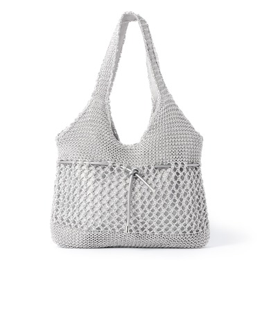 機械編みバッグ