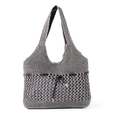 機械編みバッグ