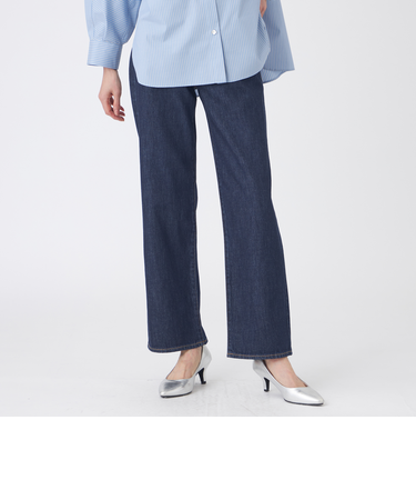 【ウォッシャブル】ブレンドデニムパンツ