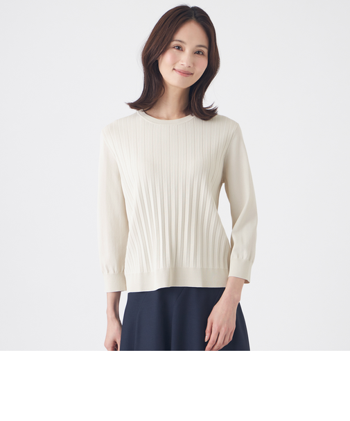 【ウォッシャブル】ヴィスコースストレッチプルオーバー