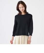 【ウォッシャブル】ヴィスコースストレッチプルオーバー