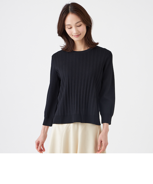 【ウォッシャブル】ヴィスコースストレッチプルオーバー