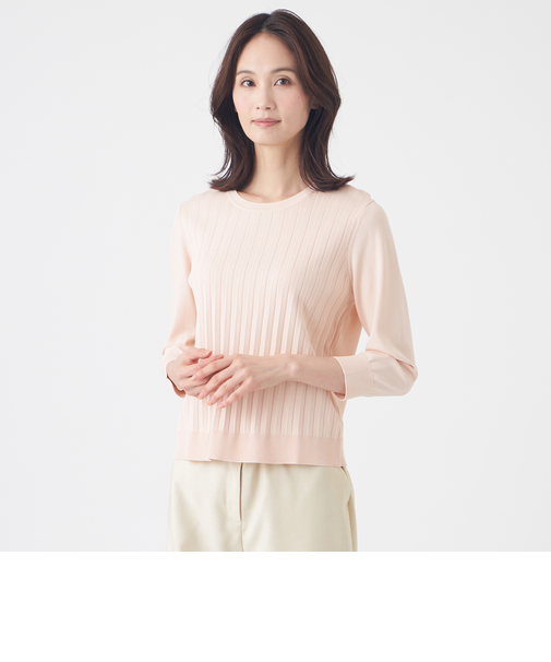 【ウォッシャブル】ヴィスコースストレッチプルオーバー