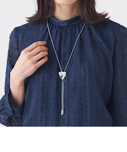 メタル幾何スライドネックレス