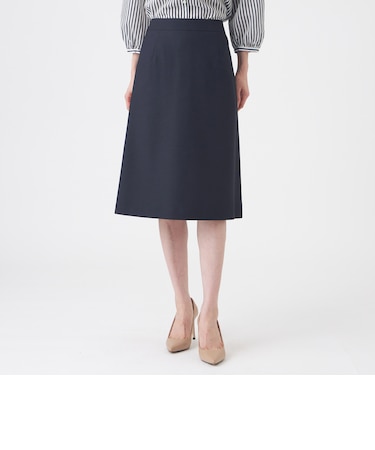 【美シリーズ・セットアップ対応・ウォッシャブル】オックスストレッチスカート