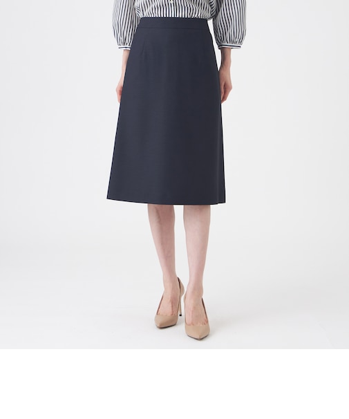 【美シリーズ・セットアップ対応・ウォッシャブル】オックスストレッチスカート