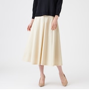 【美シリーズ・セットアップ対応・ウォッシャブル】オックスストレッチフレアスカート