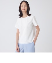 【ウォッシャブル】ジョーゼットジャージカットソー