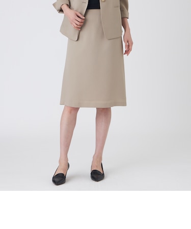 【UV対策・着用しわ軽減・ウォッシャブル】エアリーコードレーンスカート