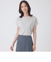 【ウォッシャブル】シャイニーシアーニットプルオーバー