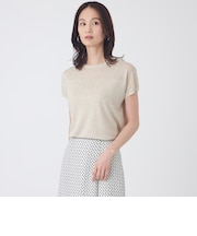 【ウォッシャブル】シャイニーシアーニットプルオーバー