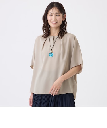 【ウォッシャブル】強撚バラシャブラウス
