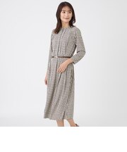 【ウォッシャブル】グラフィティ・ハウンドプリントワンピース