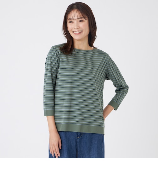 【ウォッシャブル】セーターマシンニットTシャツ
