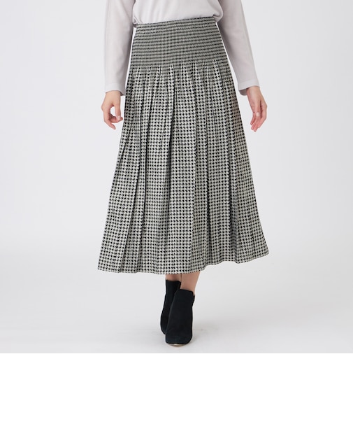【Signature Style】【ウォッシャブル】千鳥/グレンチェックJQスカート