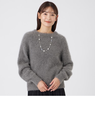 【40 YEARS ANNIVERSARY】【ウォッシャブル】FOX混ファーニットプルオーバー