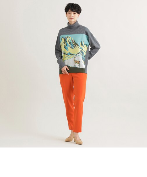 【ウォッシャブル】【保温性】*Wings掲載 2WAYライトウォームテーパードパンツ