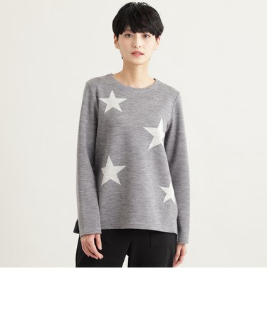 スターウールジャカードカットソー