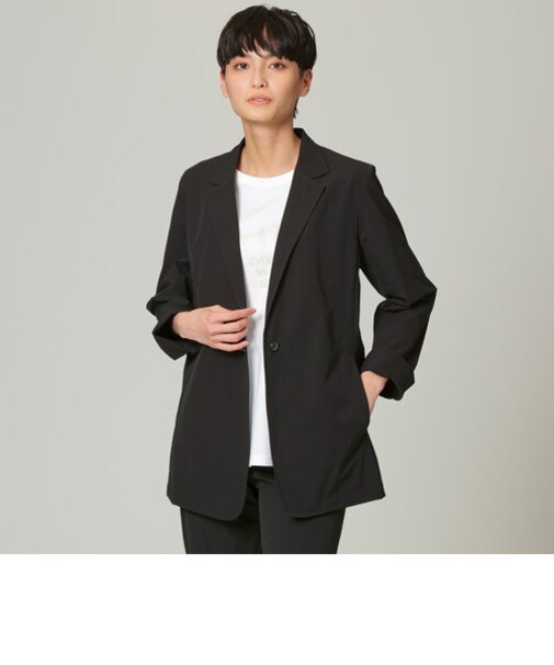 【ウォッシャブル】【はっ水】【UV対策】テックスブリッドテーラードジャケット