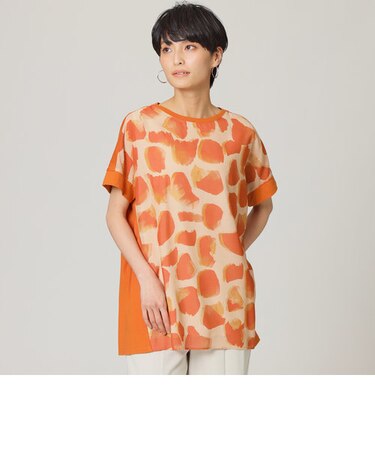 ＊Wings掲載＊【ウォッシャブル】シアービッグジラフコンビプルオーバー