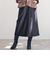 23AW＊Wings掲載＊【ウォッシャブル】マットフェイクレザーAラインスカート