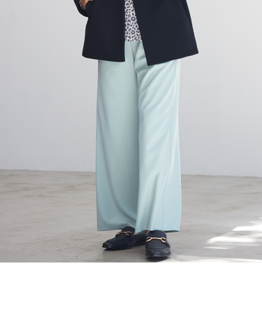 23AW＊Wings掲載＊【ウォッシャブル】ウールミルドセミワイドパンツ