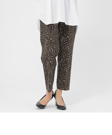 23AW＊Wings掲載＊【ウォッシャブル】パンサージャカードストレッチテーパードパンツ