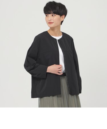 【UV対策】【防しわ】【ウォッシャブル】マイクロリップショートブルゾン