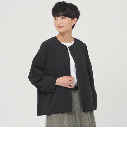 【UV対策】【防しわ】【ウォッシャブル】マイクロリップショートブルゾン