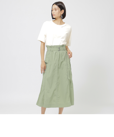 【ウォッシャブル】ナイロンワッシャーコンビワンピース