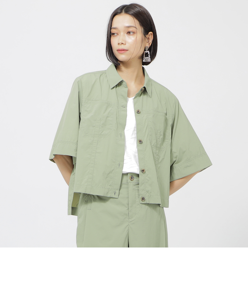 【ウォッシャブル】ナイロンワッシャーシャツ