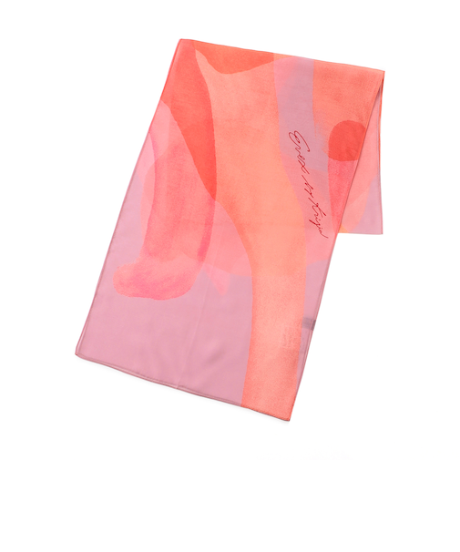 【ウォッシャブル】パンサーモチーフプリントストール